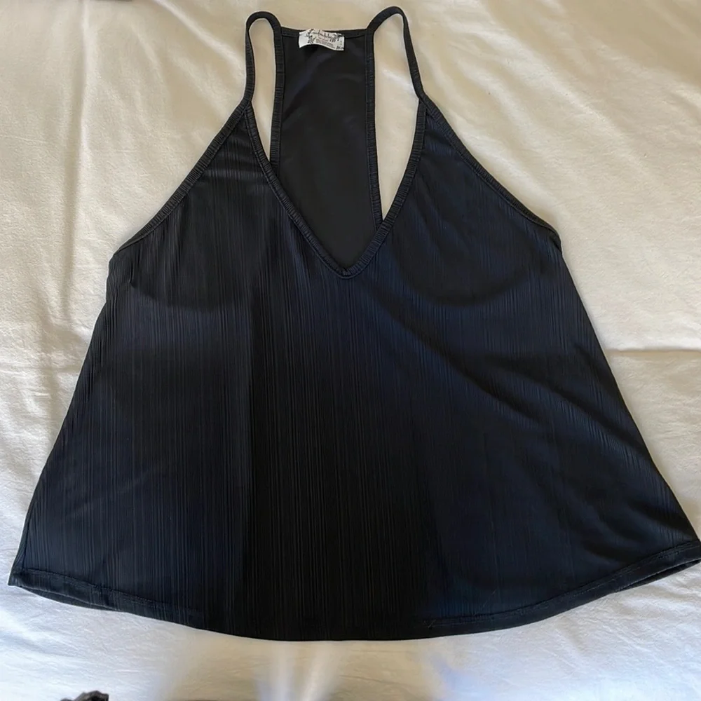Free People Ribbed Swing Tank with Racerback - Picture 1 of 5